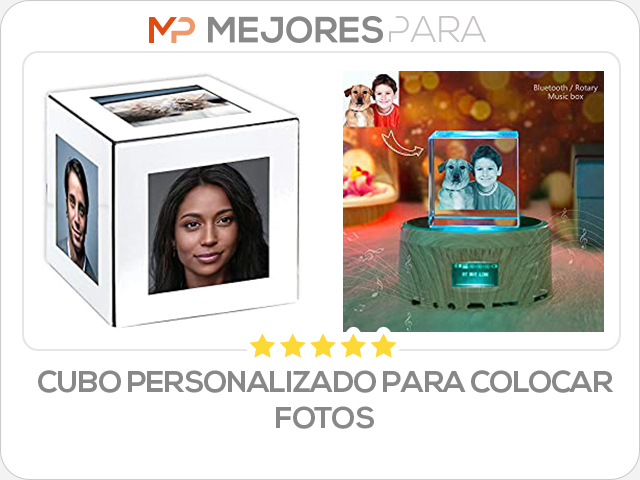 cubo personalizado para colocar fotos