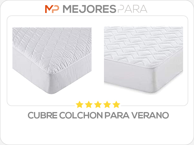 cubre colchon para verano