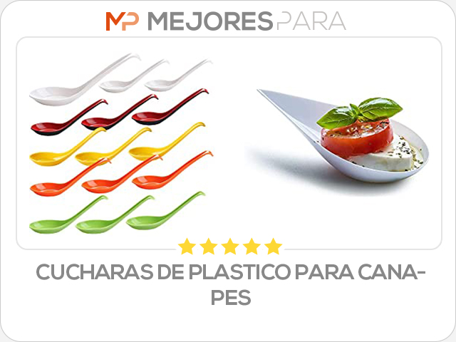 cucharas de plastico para canapes