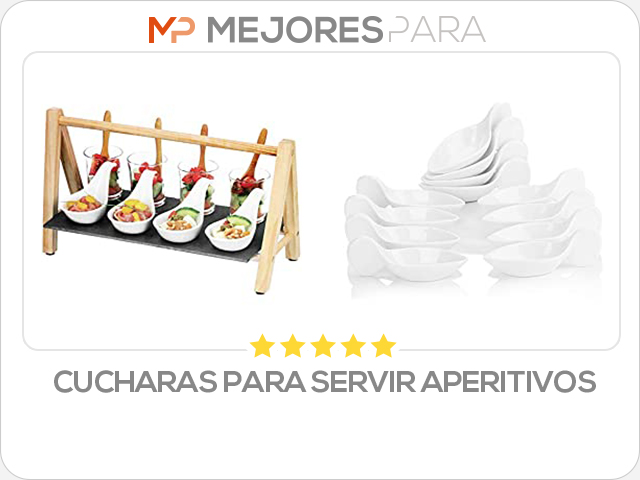 cucharas para servir aperitivos