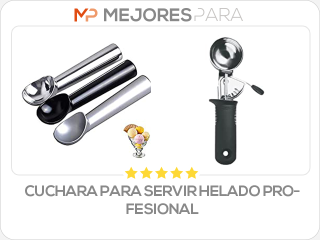 cuchara para servir helado profesional