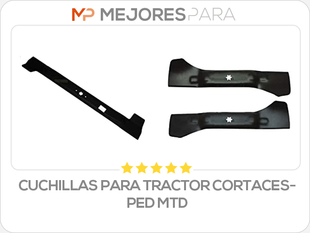 cuchillas para tractor cortacesped mtd