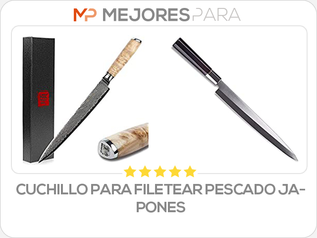 cuchillo para filetear pescado japones