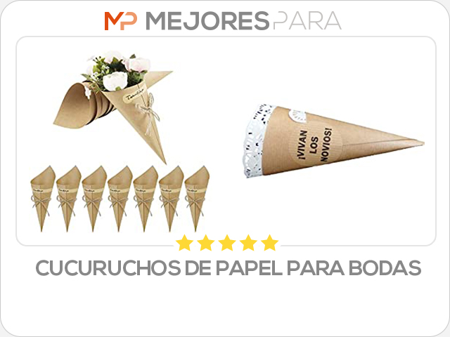 cucuruchos de papel para bodas