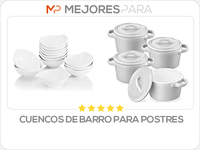 cuencos de barro para postres