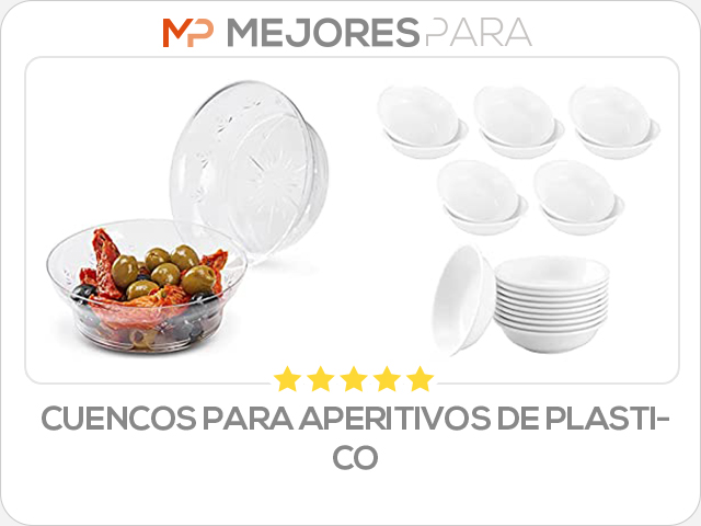 cuencos para aperitivos de plastico