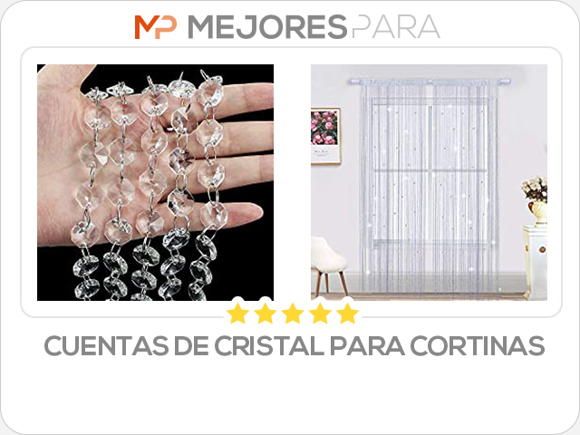 cuentas de cristal para cortinas