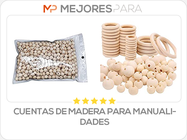 cuentas de madera para manualidades