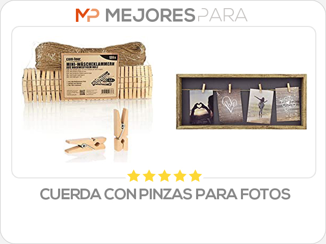 cuerda con pinzas para fotos