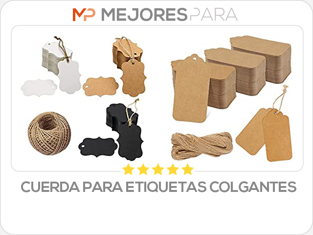 cuerda para etiquetas colgantes