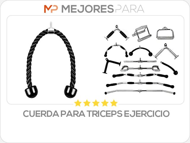 cuerda para triceps ejercicio