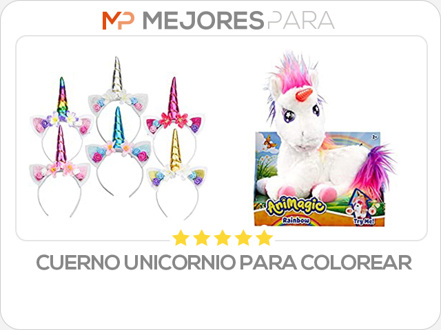 cuerno unicornio para colorear