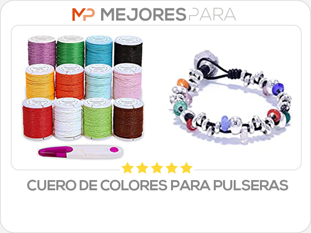 cuero de colores para pulseras