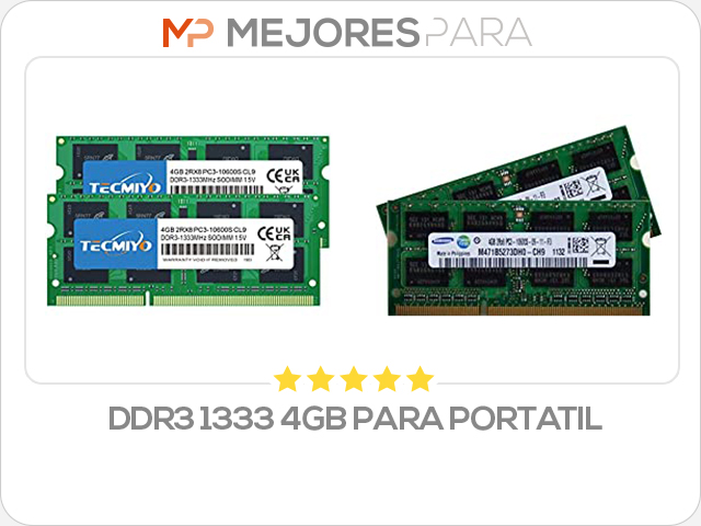 ddr3 1333 4gb para portatil