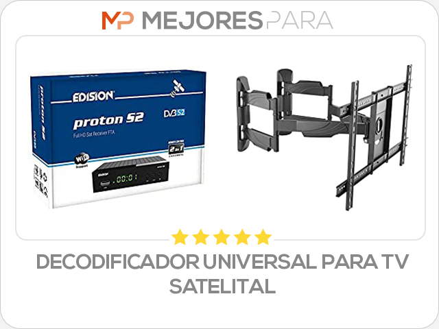 decodificador universal para tv satelital