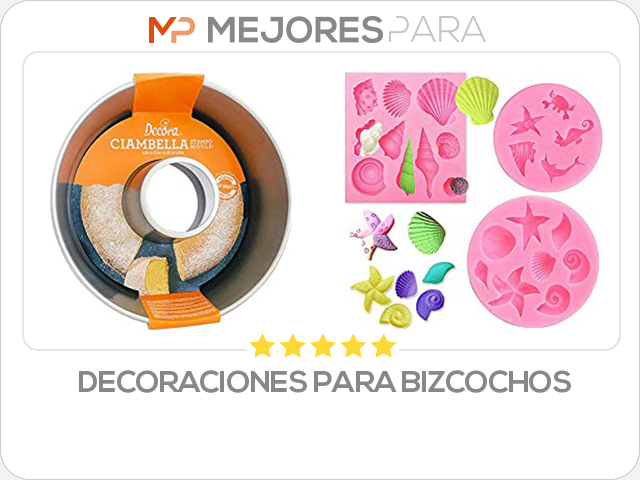 decoraciones para bizcochos