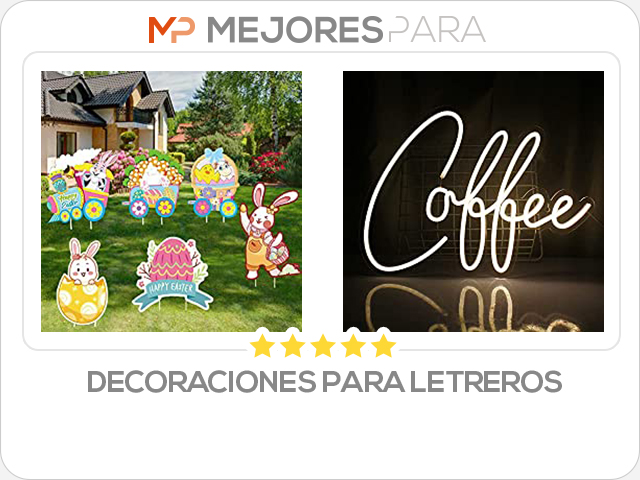 decoraciones para letreros