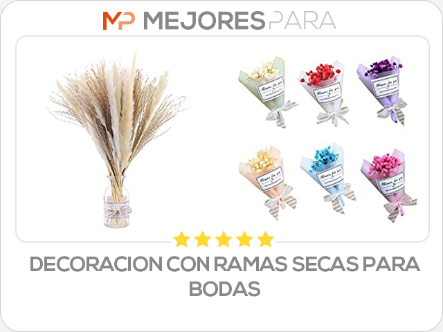 decoracion con ramas secas para bodas