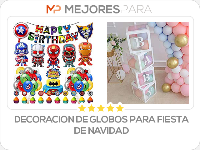 decoracion de globos para fiesta de navidad