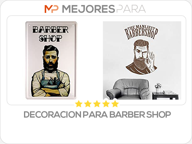 decoracion para barber shop