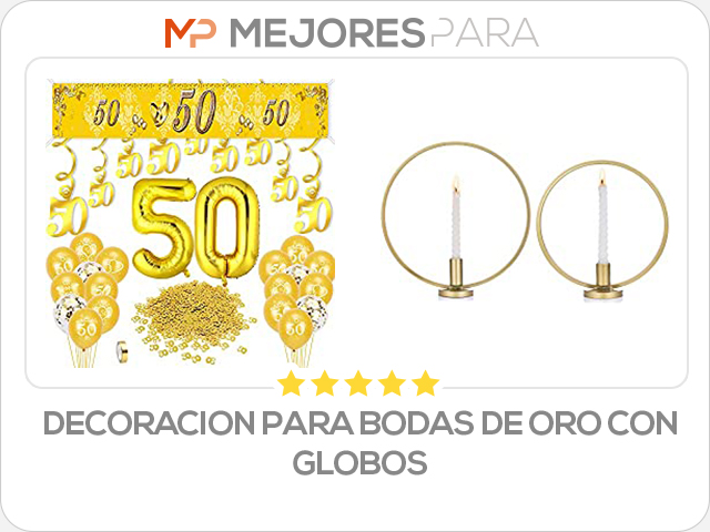 decoracion para bodas de oro con globos