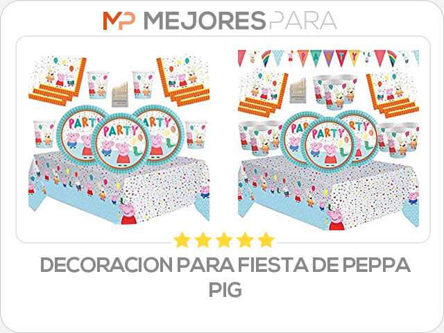 decoracion para fiesta de peppa pig