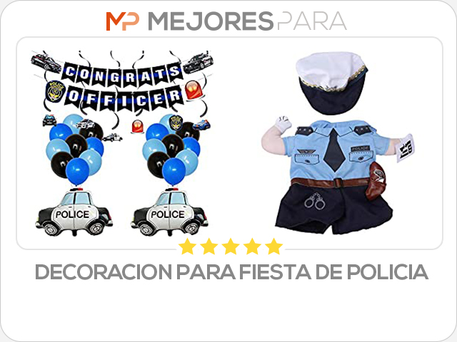 decoracion para fiesta de policia