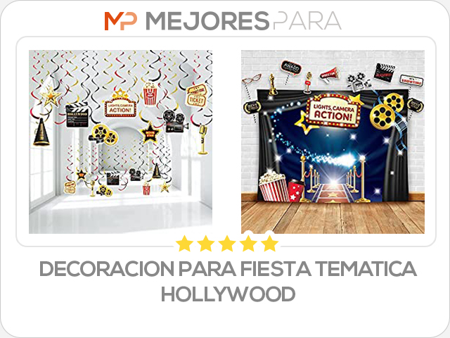 decoracion para fiesta tematica hollywood