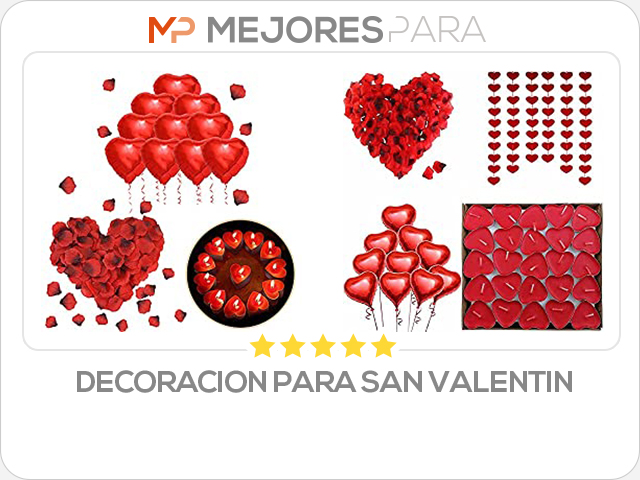 decoracion para san valentin