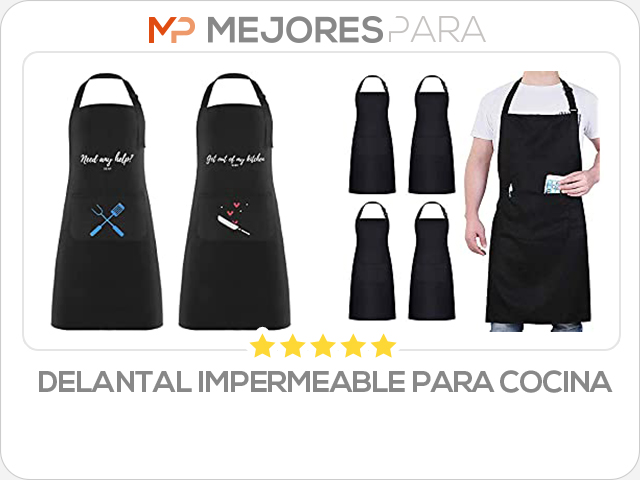 delantal impermeable para cocina