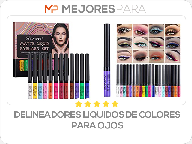delineadores liquidos de colores para ojos