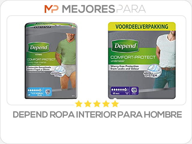 depend ropa interior para hombre