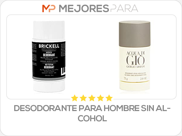 desodorante para hombre sin alcohol