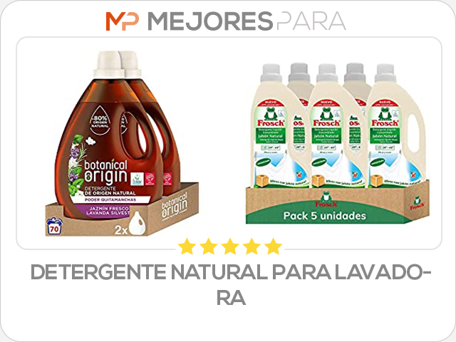 detergente natural para lavadora