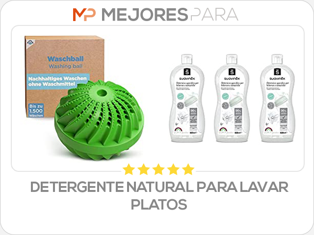 detergente natural para lavar platos