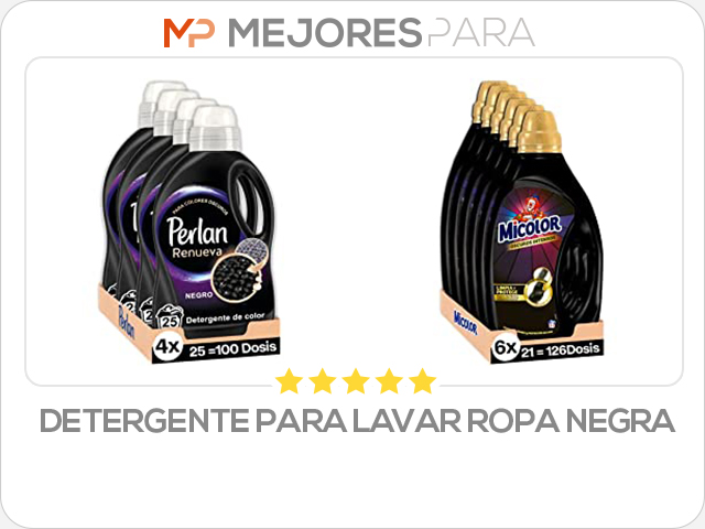 detergente para lavar ropa negra