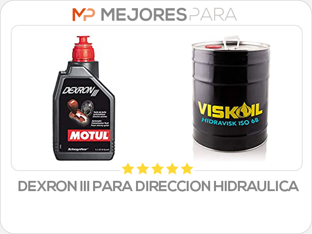 dexron iii para direccion hidraulica