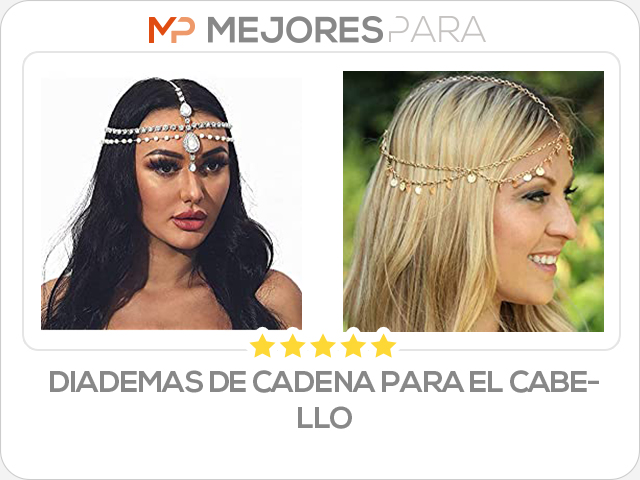 diademas de cadena para el cabello