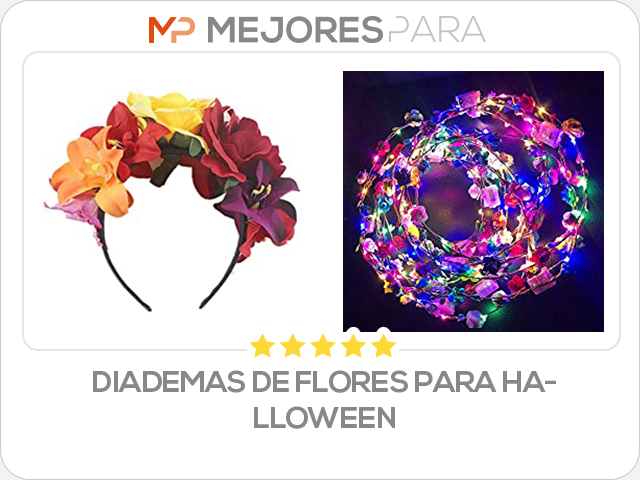 diademas de flores para halloween