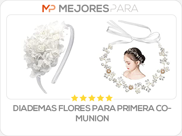 diademas flores para primera comunion