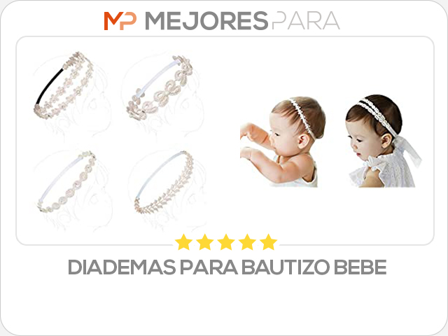 diademas para bautizo bebe