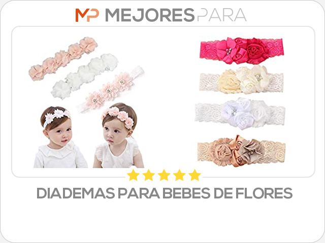 diademas para bebes de flores