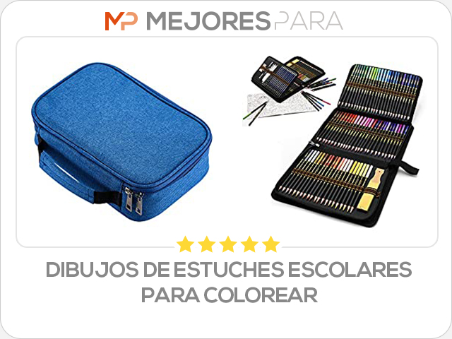 dibujos de estuches escolares para colorear