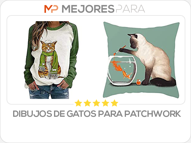 dibujos de gatos para patchwork