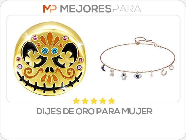 dijes de oro para mujer