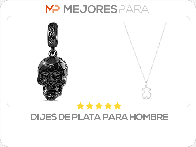 dijes de plata para hombre