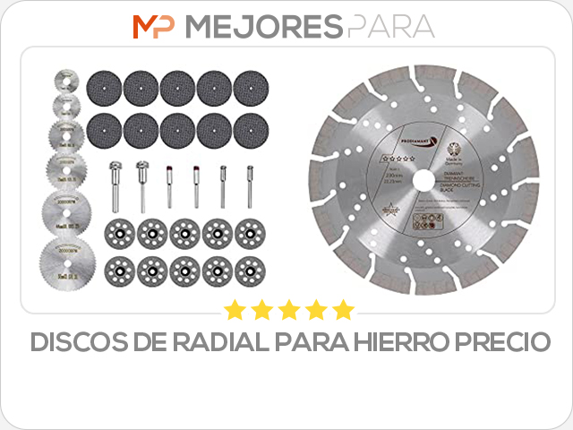 discos de radial para hierro precio