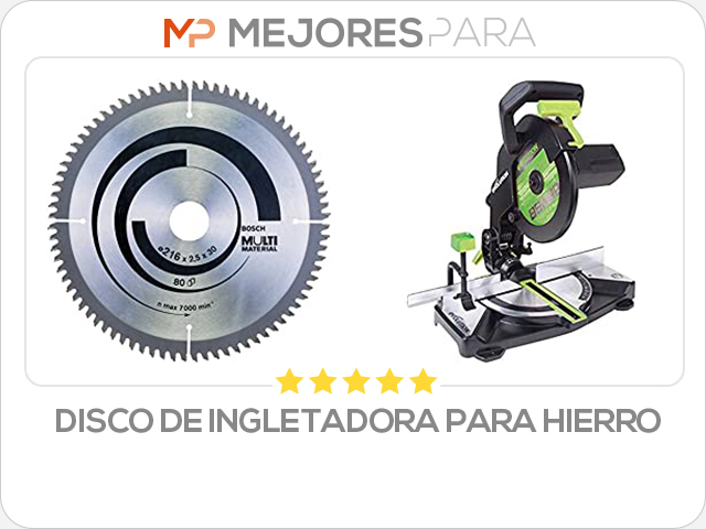 disco de ingletadora para hierro