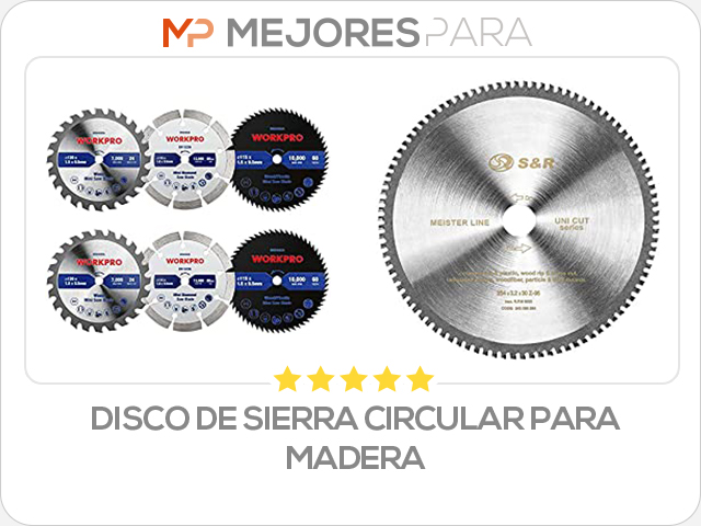 disco de sierra circular para madera