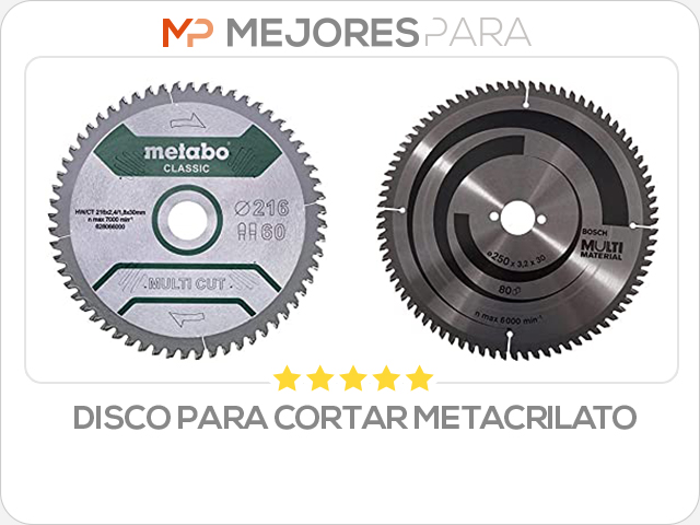 disco para cortar metacrilato